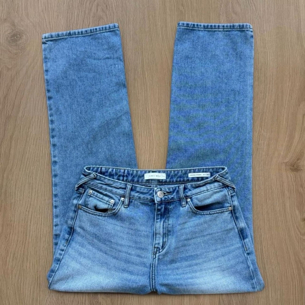 Cleo + Wolf High Rise Straight Jeans